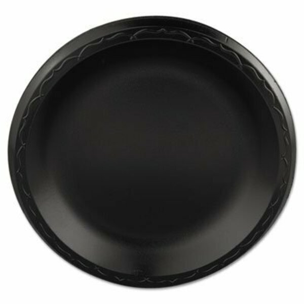 Genpak Elite 9 in. Black Plate Laminated Foam, 5PK LAM09-3L